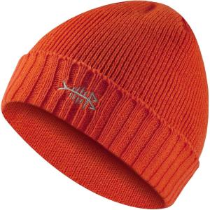 imageBASSDASH Winter Beanie Hats with Fleece Lining Thick Warm for Men Women Stretchy Fit Unisex Cuffed Knit HatOrange
