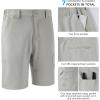 imageBASSDASH 105 Mens Fishing Cargo Shorts Quick Dry UPF 50 Water Resistant FP01MCool Grey