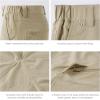 imageBASSDASH 105 Mens Fishing Cargo Shorts Quick Dry UPF 50 Water Resistant FP01MLight Khaki