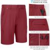 imageBASSDASH 105 Mens Fishing Cargo Shorts Quick Dry UPF 50 Water Resistant FP01MWash Red