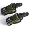 imageBASSDASH Adult Sternum Strap Adjustable Chest Strap for Backpack with Buckle 2Pack Updated Clip  Army Green