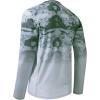 imageBASSDASH FS14M Mens Camo Gradient Performance Long Sleeve Fishing Shirt UPF50Abstract Grey Marble Gradient