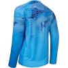 imageBASSDASH FS14M Mens Camo Gradient Performance Long Sleeve Fishing Shirt UPF50Ocean Scales Gradient