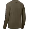imageBASSDASH Fishing T Shirts for Men UV Sun Protection UPF 50 Long Sleeve Tee TShirtBrownBlack Logo