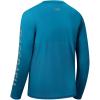 imageBASSDASH Fishing T Shirts for Men UV Sun Protection UPF 50 Long Sleeve Tee TShirtEmerald BlueGrey Logo