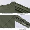 imageBASSDASH Fishing T Shirts for Men UV Sun Protection UPF 50 Long Sleeve Tee TShirtOlive GreenBlack Logo
