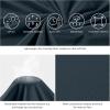 imageBASSDASH Fishing T Shirts for Men UV Sun Protection UPF 50 Long Sleeve Tee TShirtStone BlueGrey Logo