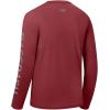imageBASSDASH Fishing T Shirts for Men UV Sun Protection UPF 50 Long Sleeve Tee TShirtWashed RedGrey Logo
