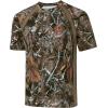 imageBASSDASH Mens Camo Shirt UPF 50 WrinkleFree Breathable Short Sleeve UV Protection TShirt for Hunting Hiking SR02MAutumn Forest