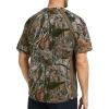 imageBASSDASH Mens Camo Shirt UPF 50 WrinkleFree Breathable Short Sleeve UV Protection TShirt for Hunting Hiking SR02MAutumn Forest