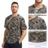 imageBASSDASH Mens Camo Shirt UPF 50 WrinkleFree Breathable Short Sleeve UV Protection TShirt for Hunting Hiking SR02MGrunge Camo