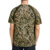 imageBASSDASH Mens Camo Shirt UPF 50 WrinkleFree Breathable Short Sleeve UV Protection TShirt for Hunting Hiking SR02MReeds