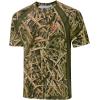 imageBASSDASH Mens Camo Shirt UPF 50 WrinkleFree Breathable Short Sleeve UV Protection TShirt for Hunting Hiking SR02MReeds