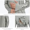 imageBASSDASH Mens UPF 50 Graphic Fishing Hoodie Shirts UV Sun Protection Long Sleeve Moisture Wicking Performance FS48MAsh GreyRainbow Trout