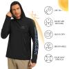 imageBASSDASH Mens UPF 50 Graphic Fishing Hoodie Shirts UV Sun Protection Long Sleeve Moisture Wicking Performance FS48MBlackBlue Marlin