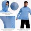 imageBASSDASH Mens UPF 50 Graphic Fishing Hoodie Shirts with Mask Pocket UV Long Sleeve Moisture Wicking FS47MCarolinaDry Fly