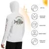 imageBASSDASH Mens UPF 50 Graphic Fishing Hoodie Shirts with Mask Pocket UV Long Sleeve Moisture Wicking FS47MWhiteSalmon