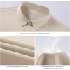 imageBASSDASH Mens UPF 50 Short Sleeve Snap Button Down Shirt Regular Fit Woven Two Pockets Casual Dress ShirtsLight Khaki