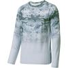 imageBASSDASH FS14M Mens Camo Gradient Performance Long Sleeve Fishing Shirt UPF50Abstract Grey Marble Gradient