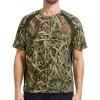imageBASSDASH Mens Camo Shirt UPF 50 WrinkleFree Breathable Short Sleeve UV Protection TShirt for Hunting Hiking SR02MReeds