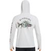 imageBASSDASH Mens UPF 50 Graphic Fishing Hoodie Shirts UV Sun Protection Long Sleeve Moisture Wicking Performance FS48MWhiteSalmon