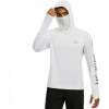 imageBASSDASH Mens UPF 50 Graphic Fishing Hoodie Shirts with Mask Pocket UV Long Sleeve Moisture Wicking FS47MWhiteSalmon