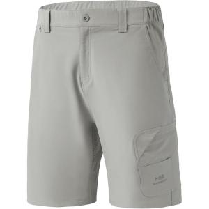imageBASSDASH 105 Mens Fishing Cargo Shorts Quick Dry UPF 50 Water Resistant FP01MCool Grey