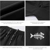 imageBASSDASH Mens 7 Fishing Shorts UPF 50 Lightweight Water Resistant Quick Dry for Hiking with Zipper Pocket FP06MBlackSplash Black