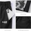 imageBASSDASH Mens 7 Fishing Shorts UPF 50 Lightweight Water Resistant Quick Dry for Hiking with Zipper Pocket FP06MBlackSplash Black