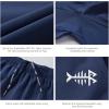 imageBASSDASH Mens 7 Fishing Shorts UPF 50 Lightweight Water Resistant Quick Dry for Hiking with Zipper Pocket FP06MDark Blue