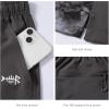 imageBASSDASH Mens 7 Fishing Shorts UPF 50 Lightweight Water Resistant Quick Dry for Hiking with Zipper Pocket FP06MDark GreySplash Black
