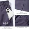 imageBASSDASH Mens 7 Fishing Shorts UPF 50 Lightweight Water Resistant Quick Dry for Hiking with Zipper Pocket FP06MDark Purple Grey