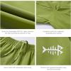 imageBASSDASH Mens 7 Fishing Shorts UPF 50 Lightweight Water Resistant Quick Dry for Hiking with Zipper Pocket FP06MPeridot Green