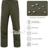 imageBASSDASH Mens Lightweight Hunting Pants 4Way Stretch Breathable Water Resistant for Turkey Early Season Spring SummerDark Moss Green