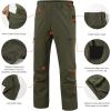 imageBASSDASH Mens Lightweight Hunting Pants 4Way Stretch Breathable Water Resistant for Turkey Early Season Spring SummerDark Moss Green