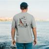 imageBASSDASH Mens UPF 50 Fishing Graphic TShirts Pocket Short Sleeve Shirt Quick Dry UV Sun Protection Casual Outdoor FS46MAsh GreyRainbow Trout