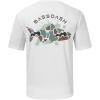 imageBASSDASH Mens UPF 50 Fishing Graphic TShirts Pocket Short Sleeve Shirt Quick Dry UV Sun Protection Casual Outdoor FS46MWhiteSalmon