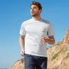 imageBASSDASH Mens UPF 50 Fishing Graphic TShirts Pocket Short Sleeve Shirt Quick Dry UV Sun Protection Casual Outdoor FS46MWhiteSalmon