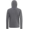 imageBASSDASH Mens UPF 50 Fishing Hoodie Shirts with Chest Pocket Lightweight UV Sun Protection Long Sleeve Hiking Sports FS34MHeather Grey