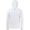 imageBASSDASH Mens UPF 50 Fishing Hoodie Shirts with Chest Pocket Lightweight UV Sun Protection Long Sleeve Hiking Sports FS34MWhite