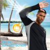 imageBASSDASH Mens UPF 50 WrinkleFree Fishing Shirt Long Sleeve Casual Tee with Breathable Mesh for Hiking Running SR01MBlack
