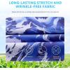 imageBASSDASH Mens UPF 50 WrinkleFree Fishing Shirt Long Sleeve Casual Tee with Breathable Mesh for Hiking Running SR01MWater Wave Camo