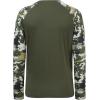 imageBASSDASH UPF 50 Fishing Tee for Men Camo Long Sleeve Shirt Quick Dry SweatshirtsOlive GreenTactical Camo