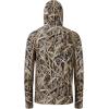 imageBASSDASH UPF 50 Mens Hunting Shirts with Mask Long Sleeve Camo Fishing HoodieDried Reeds