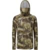 imageBASSDASH UPF 50 Mens Hunting Shirts with Mask Long Sleeve Camo Fishing HoodieHighland 