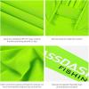 imageBASSDASH UPF 50 Mens UV Sun Protection Long Sleeve Performance Fishing Hoodie Hooded ShirtsFluorescent GreenWhite Logo