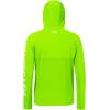 imageBASSDASH UPF 50 Mens UV Sun Protection Long Sleeve Performance Fishing Hoodie Hooded ShirtsFluorescent GreenWhite Logo