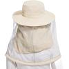 imageBASSDASH UPF 50 Mosquito Net Hat with Stowable Neck Flap for Men Women Outdoor Fishing Hiking Camping Gardening FH17Beige