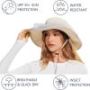 imageBASSDASH UPF 50 Mosquito Net Hat with Stowable Neck Flap for Men Women Outdoor Fishing Hiking Camping Gardening FH17Beige