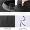 imageBASSDASH UPF 50 Mosquito Net Hat with Stowable Neck Flap for Men Women Outdoor Fishing Hiking Camping Gardening FH17Black
